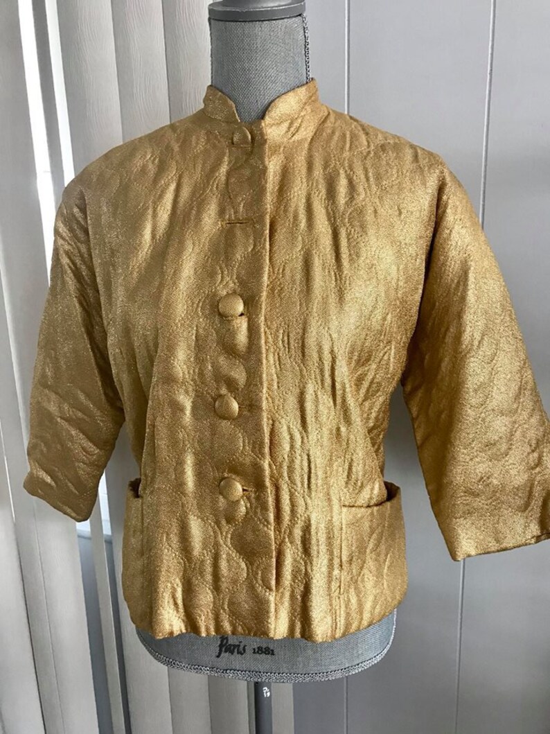 gold evening jacket ladies
