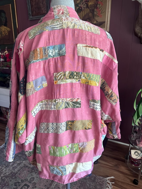 Funky 1990s Patchwork Jacket by NativeWear Design… - image 3