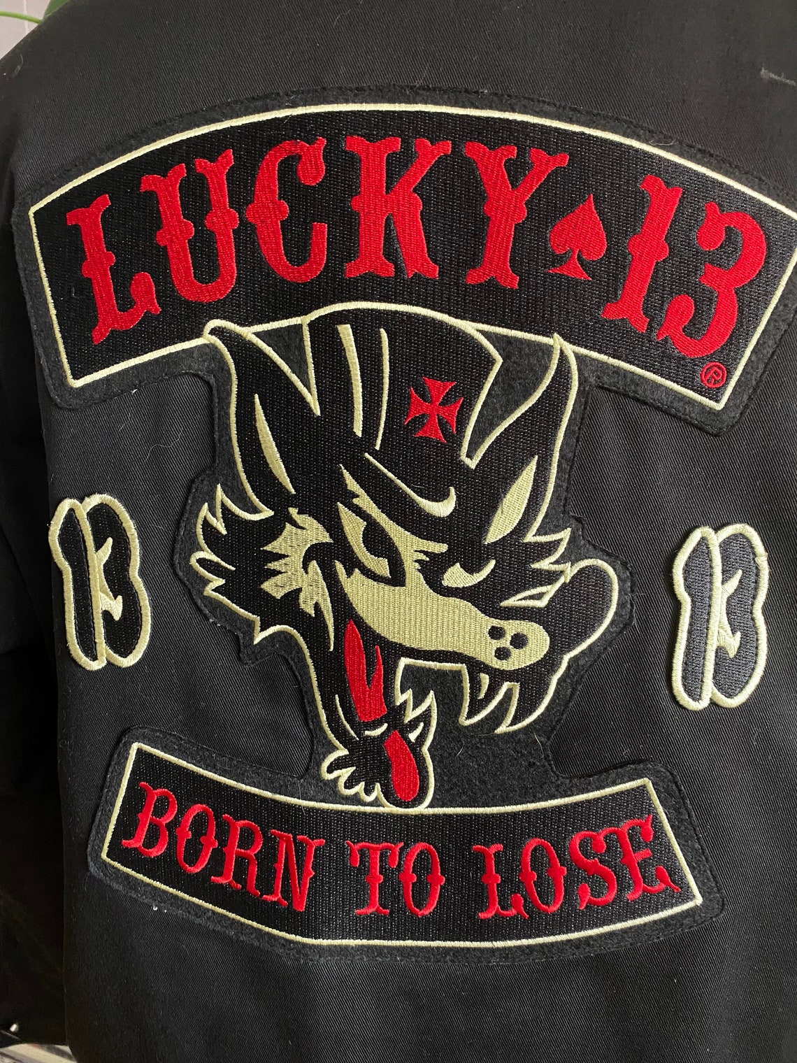 Born to Lose Awesome Men's Lucky Thirteen Embroidered | Etsy