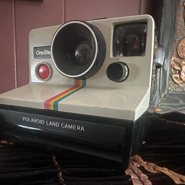 Vintage Polaroid OneStep Land Camera - Tested + Working | Original Neck Strap