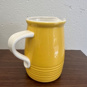 Vintage Mikasa Yellow and White Banded Creamer C8300 Japan