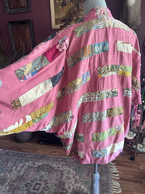 Funky 1990s Patchwork Jacket by NativeWear Design… - image 4