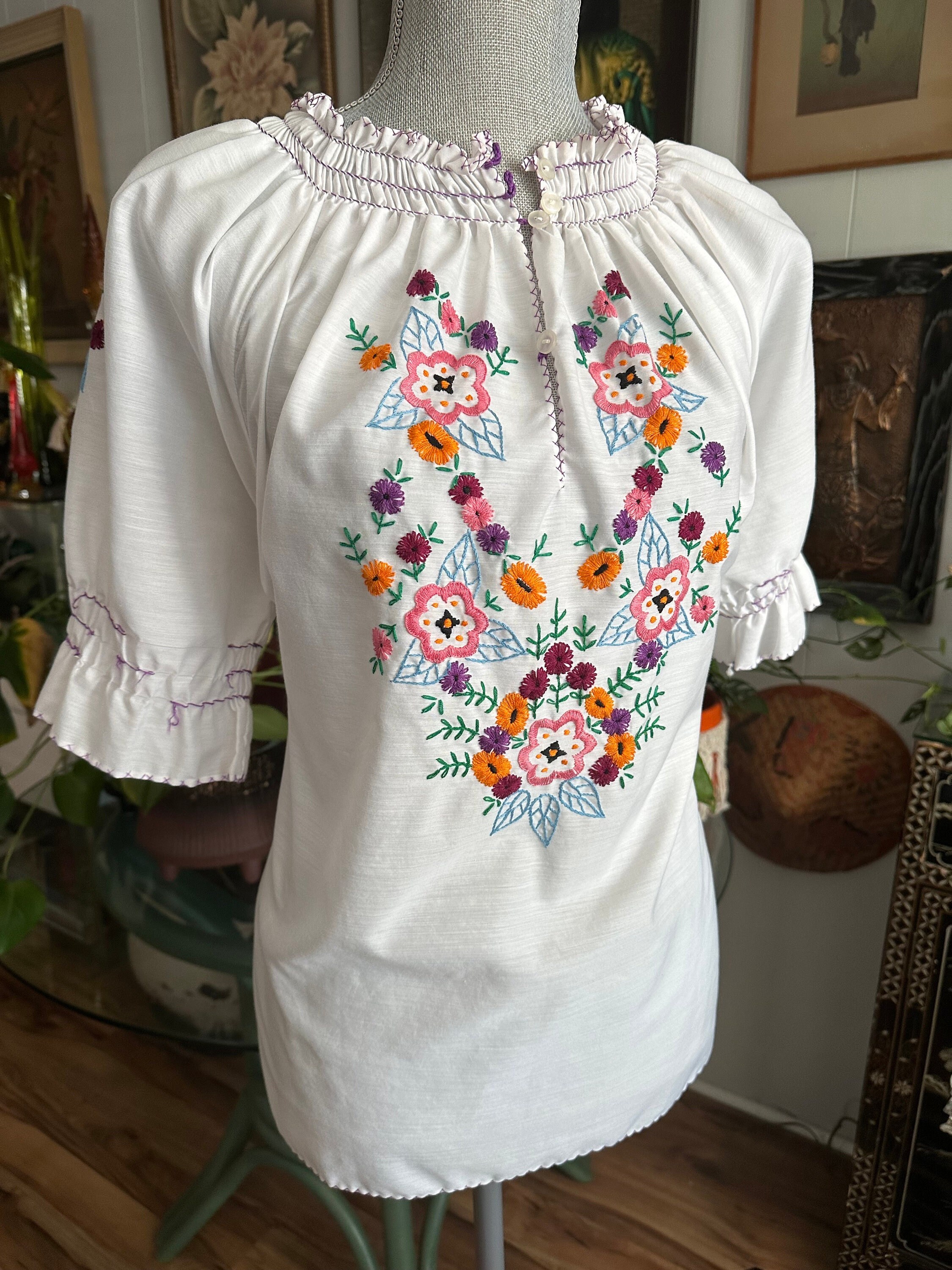 Blouse paysanne Etsy Canada