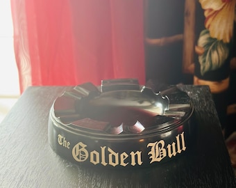 Vintage The Golden Bull Melamine Ashtray - Santa Monica