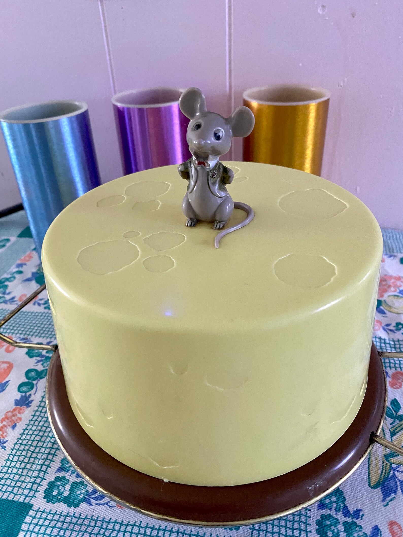 Fun Vintage Novelty Mouse Cheese Holder 1960's Etsy