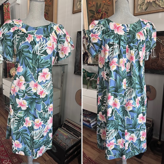Vintage MuMu Hawaiian Dress - Hilo Hattie - Size … - image 1