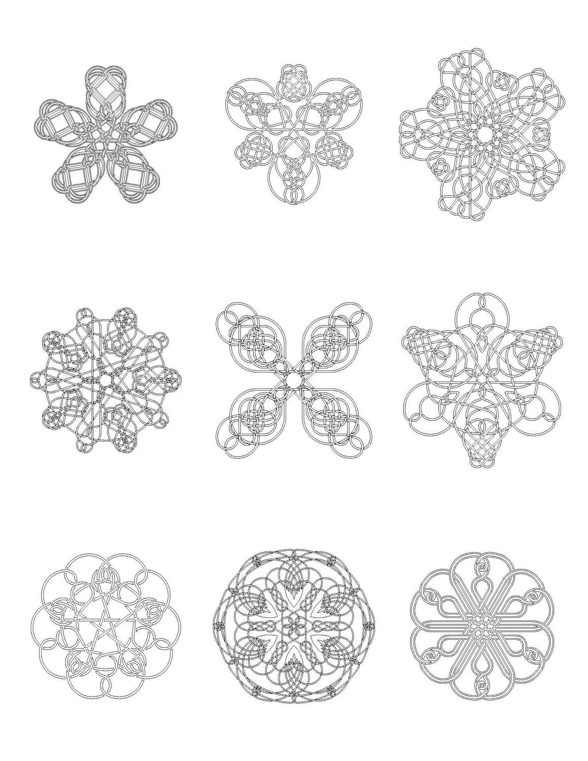 Celtic Knot Coloring Book 9 PDF | Etsy