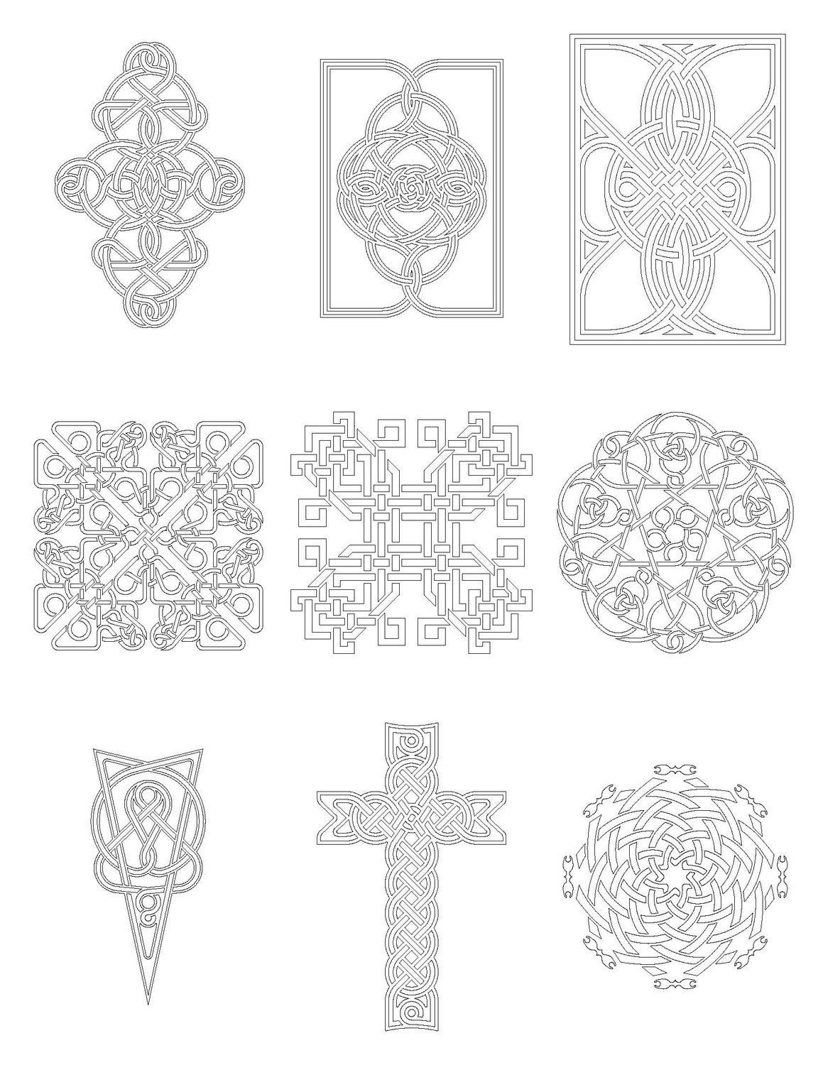 Celtic Knot Coloring Book 1 PDF | Etsy