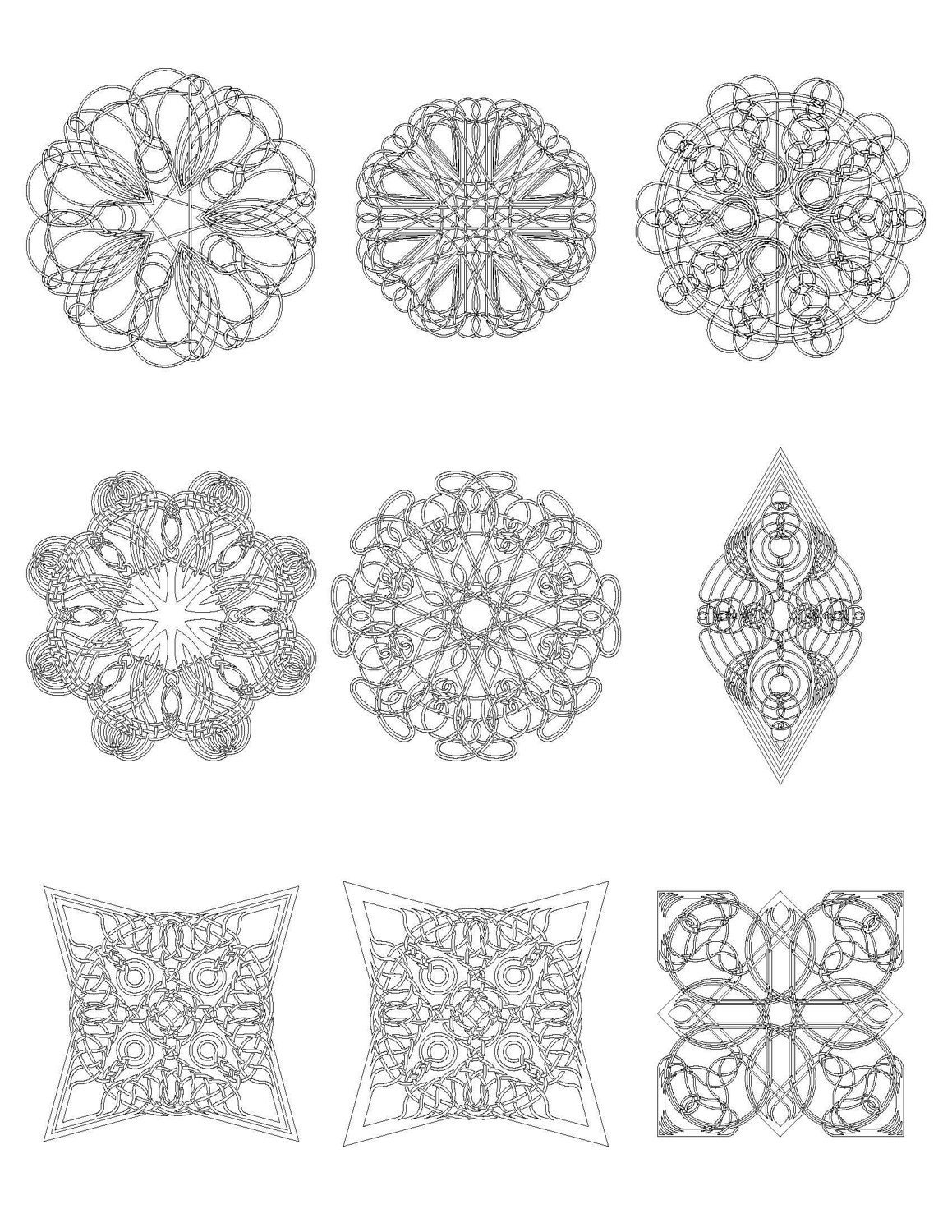 Celtic Knot Coloring Book 10 PDF | Etsy