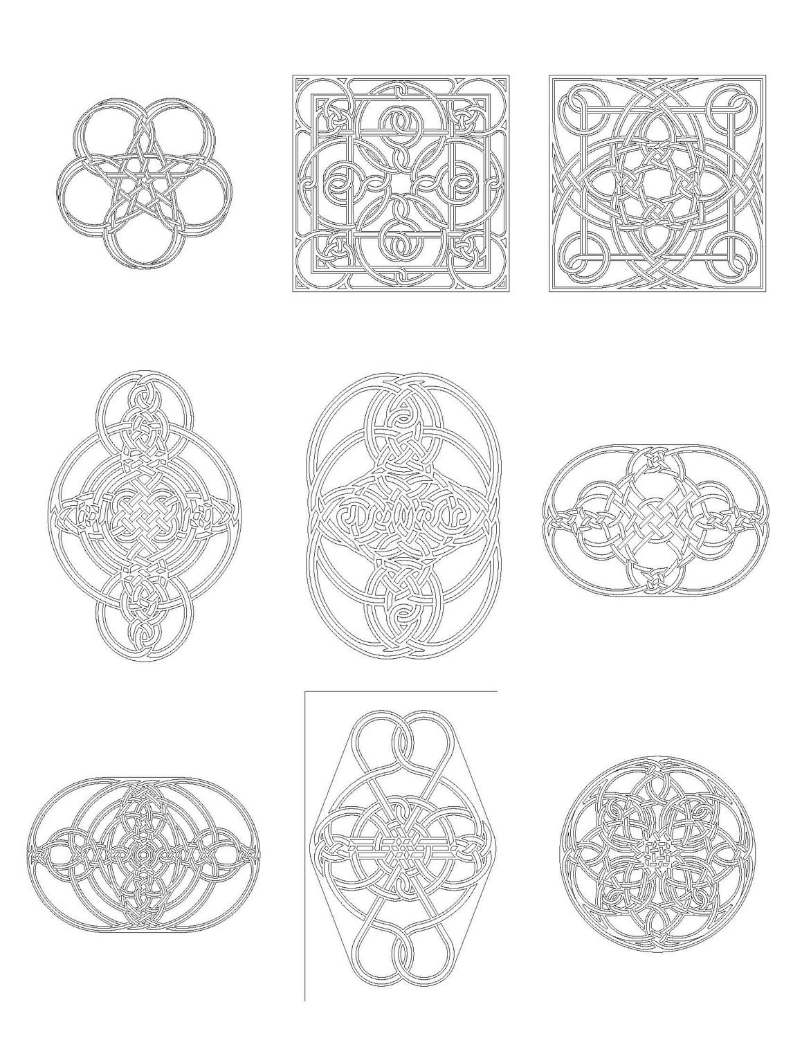 Celtic Knot Coloring Book 4 PDF | Etsy