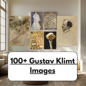 100+ Gustav Klimt Artworks – High-Resolution 600 DPI Digital Download Collection