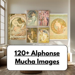 120+ Alphonse Mucha Artworks – High-Resolution 600 DPI Digital Collection