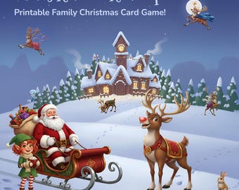Santa's Reindeer Roundup Game: Printable Christmas Activity for Families and Classroom (Instant Download)