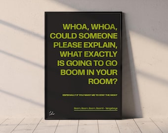 Boum Boum Boum ! - Affiche d'humour musical | Impression à la maison