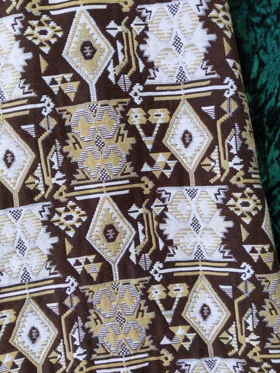 Boho Beautiful Vintage 70s Brown Southwestern Sty… - image 4