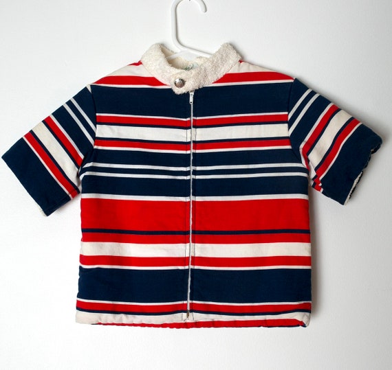 KIDS SIZE - Mod Vintage 60s 70s Red Blue White St… - image 2