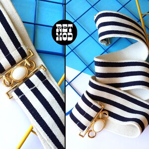 White Wide 1980s Belt - Etsy display picture 1