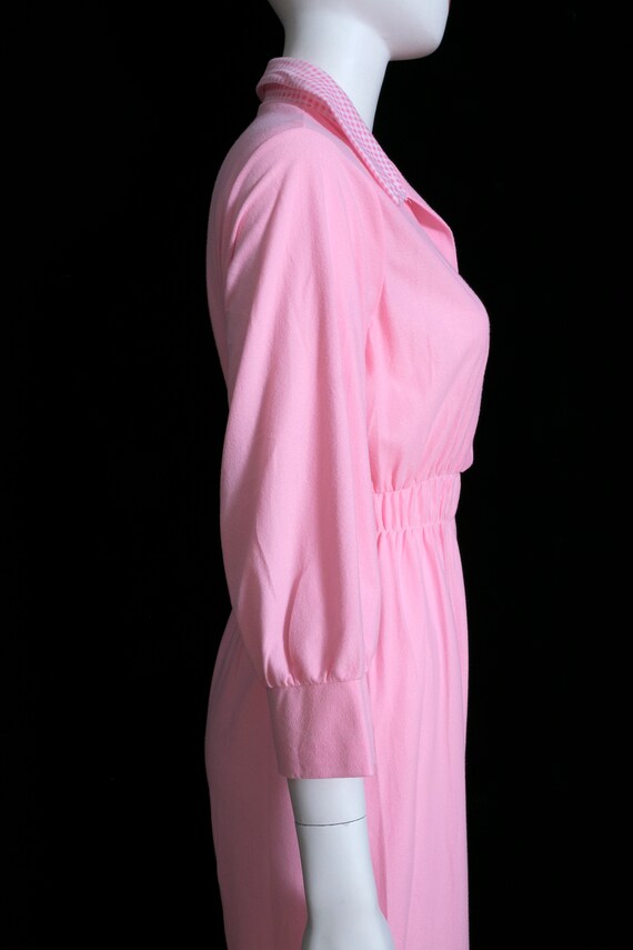 Sweet Vintage 60s 70s Pastel Pink Pajamas Jumpsui… - image 8