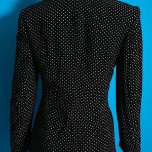 Mugler Vibes Rad Vintage 80s Black & White Polka Dot Pockets image 9