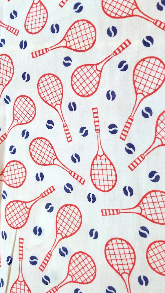 Adorable Vintage 60s 70s Tennis Racquet Novelty P… - image 4