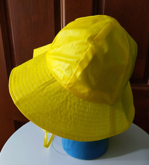 Sassy Mod Vintage 60s 70s Yellow Sun Hat - image 4