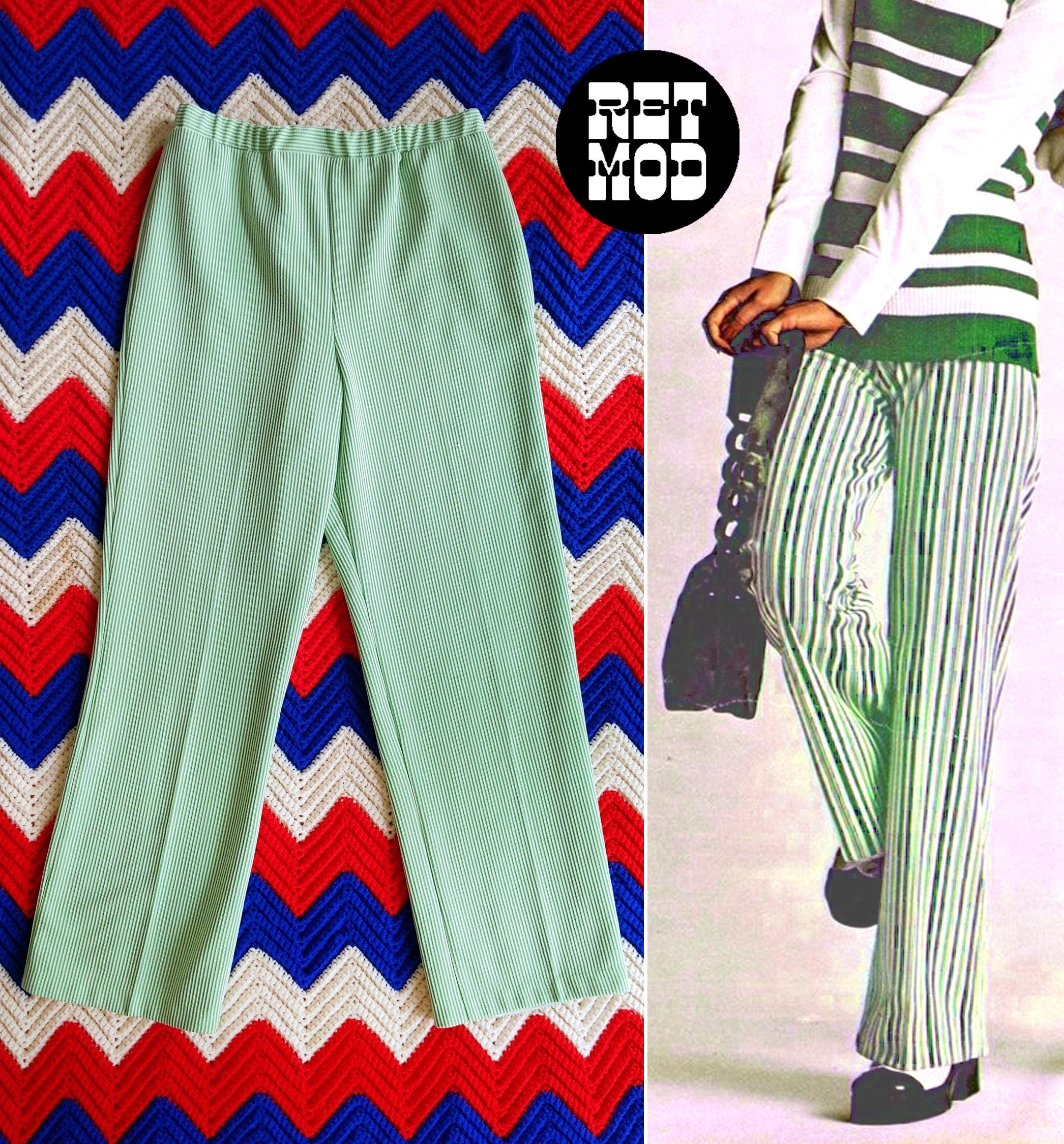 60s Striped Pants - Etsy