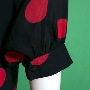 Fabulous Vintage 80s 90s Black Red Polkadot by Starlo image 8