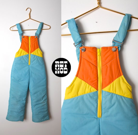 Blue Color Block Snowpants Blue Color Block Snowpants