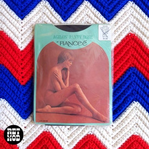 OFF BLACK - DEADSTOCK Vintage 60s Pantyhose Stockings Hosiery