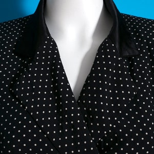 Mugler Vibes Rad Vintage 80s Black & White Polka Dot Pockets image 4