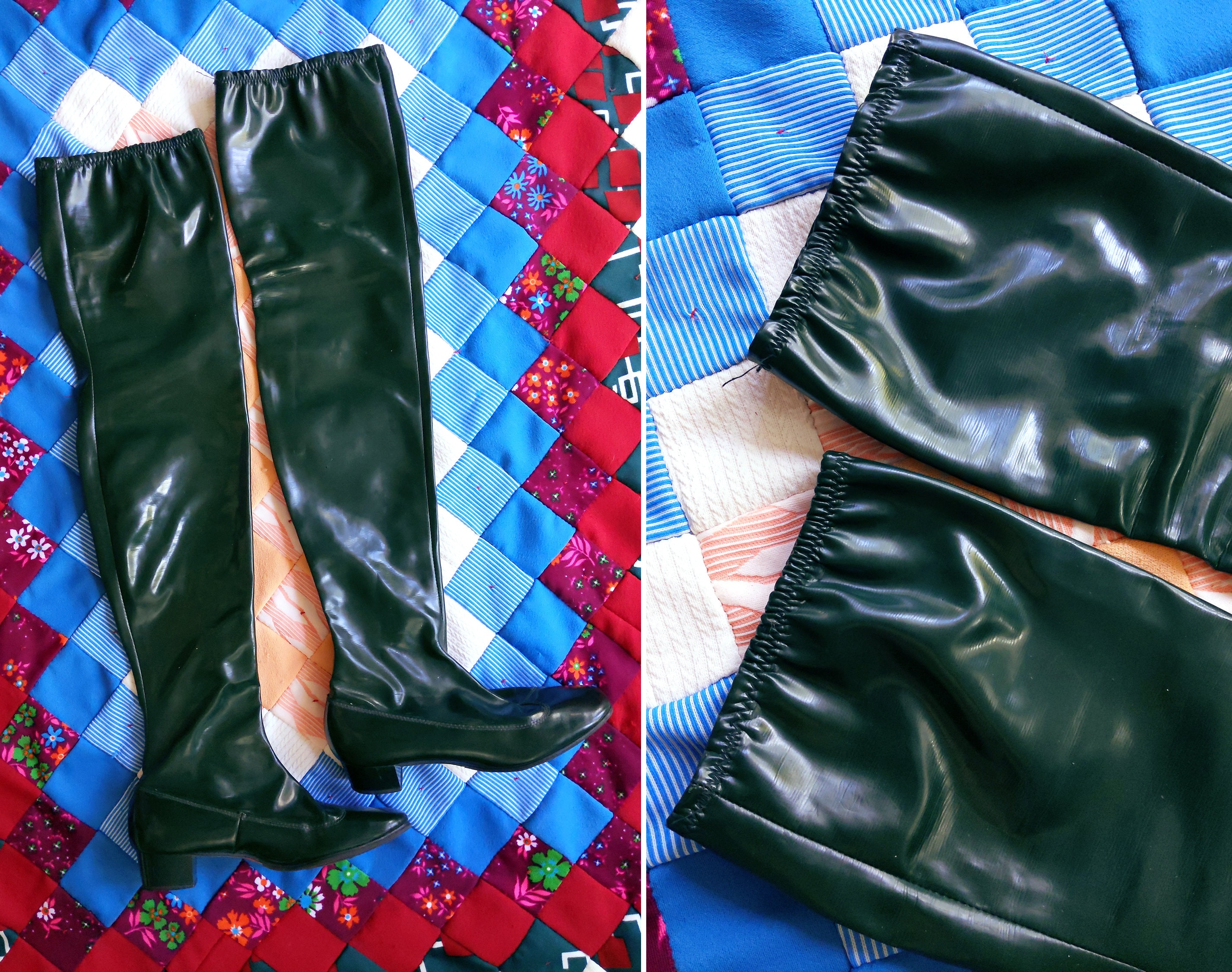 Crotch high flat boots sale