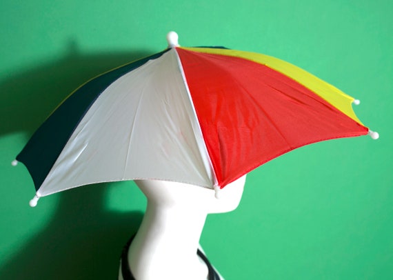 Ridiculous Vintage 80s 90s Umbrella Hat (2) - image 5