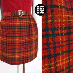 Plaid winter a line winter wool skirt 5276 Plaid winter a line winter wool skirt 5276