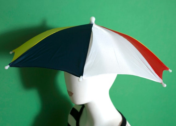 Ridiculous Vintage 80s 90s Umbrella Hat (2) - image 2