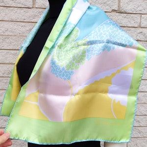 So Pretty Vintage 70s Very Light Pastel Abstract Long Scarf image 5