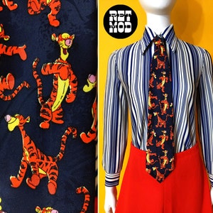 Super Cute Vintage 80s 90s Tigger Novelty Necktie