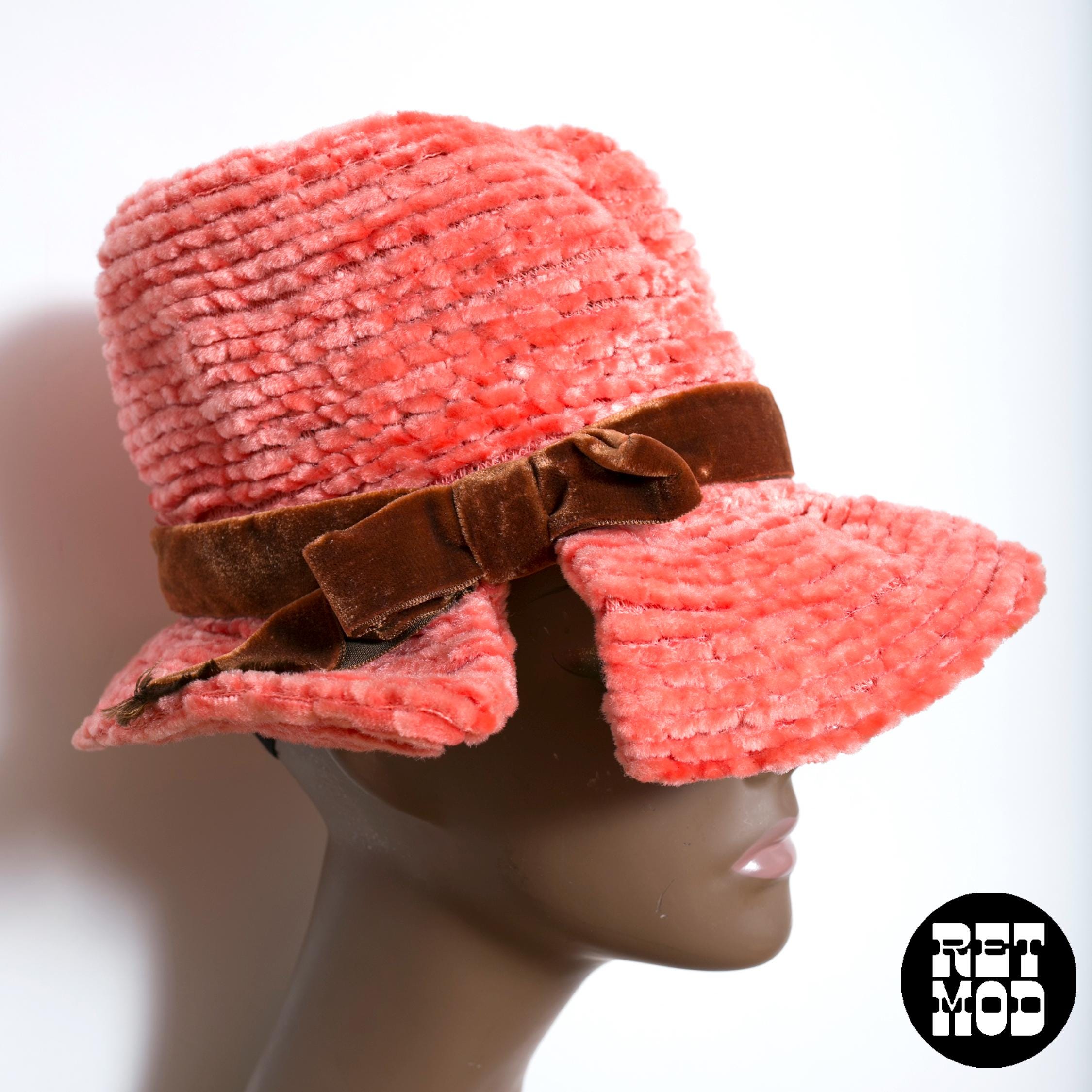 Mr. John Classic*Excello Vintage Pink Bollman Wool Hat* Bugle Beads*1950s Style Mr John Jr Hat Indiana Women main image 2
