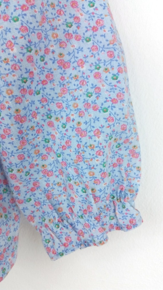 BABY SIZE - Pretty Vintage 70s Cornflower Blue an… - image 3