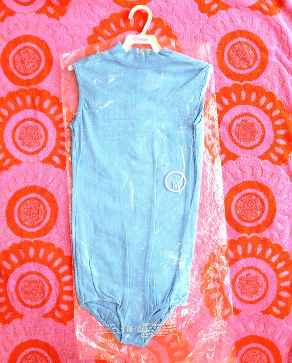 vintage ribbed primary colour bodysuit 70s vibe ... M / L ^^^