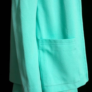 Fab Vintage 60s 70s Light Minty Shamrock Green Two-Piece Skirt Set image 8