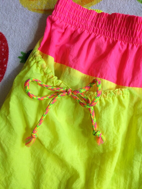 Pink Color Block Shorts