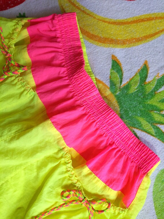 Pink Color Block Shorts main image 1