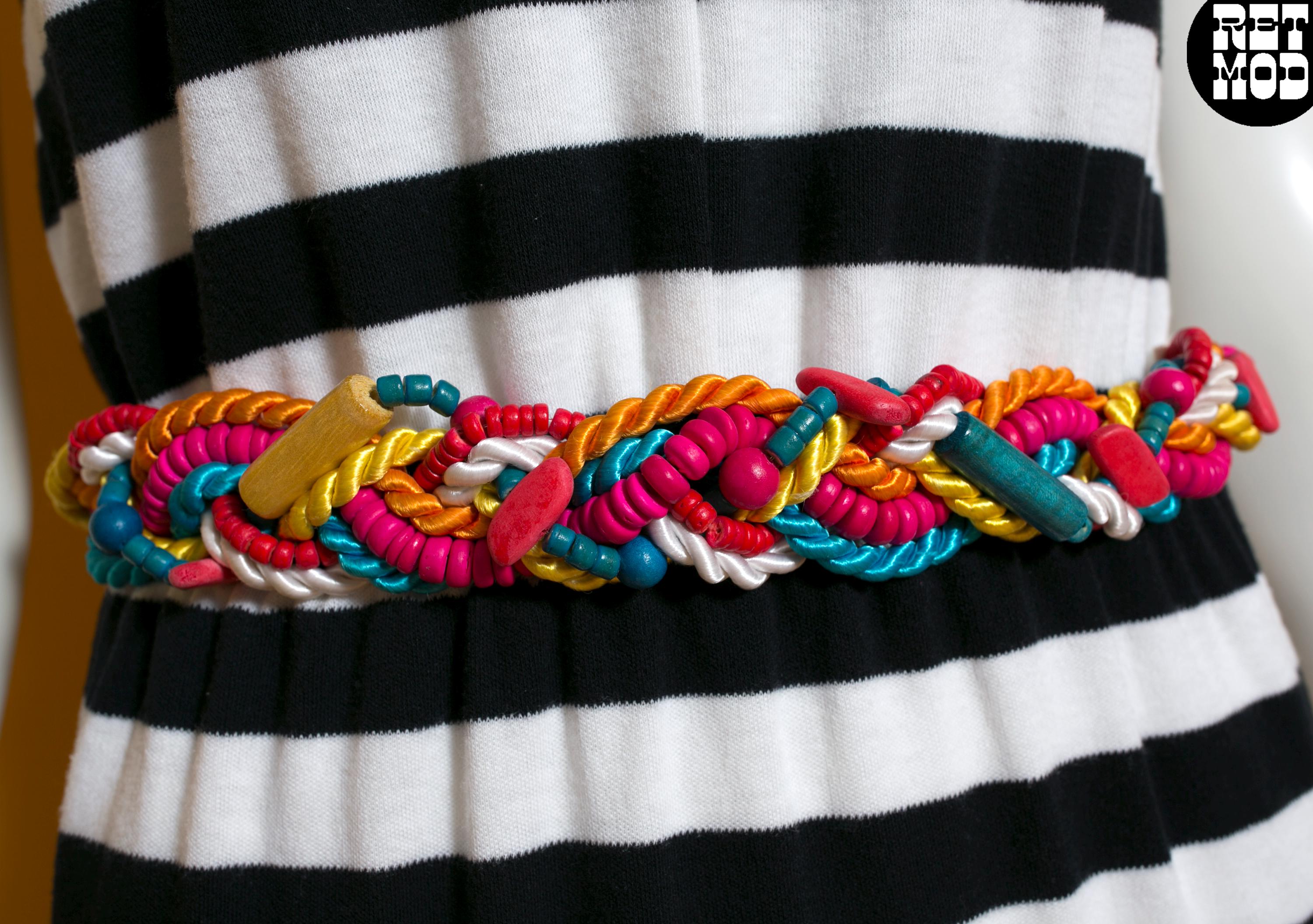 Braided Colorful Rope Belt - Etsy display picture 3