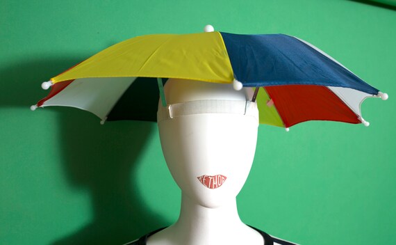 Ridiculous Vintage 80s 90s Umbrella Hat (2) - image 8