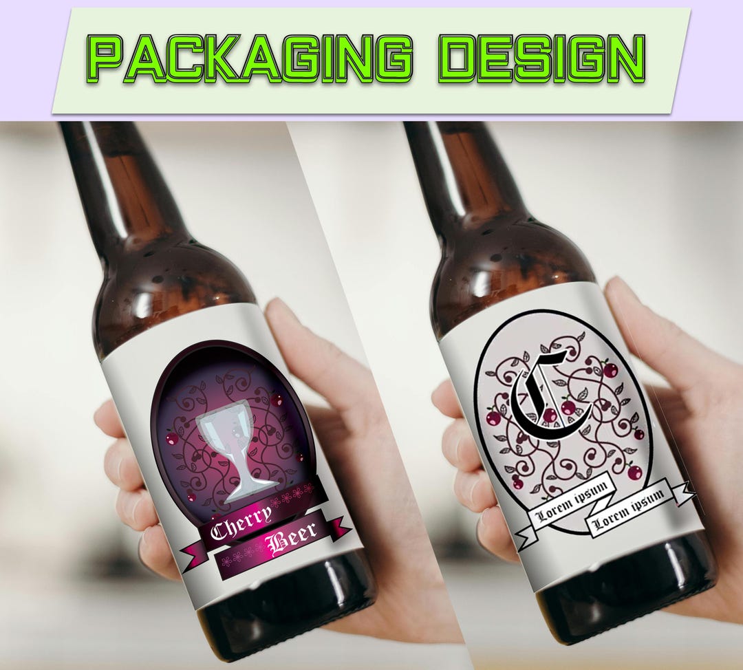 Packaging Design Beer Label - Drinks, Beverages, Bottle Label Design ...