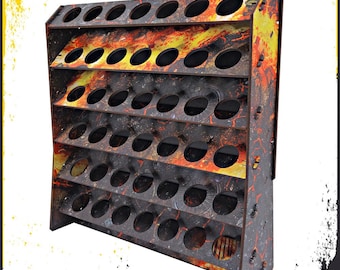 Paint storage rack, Army Painter paint holder, Wood paint organizer, Paint desk craft organizer, Paint tube storage rack, Paint display