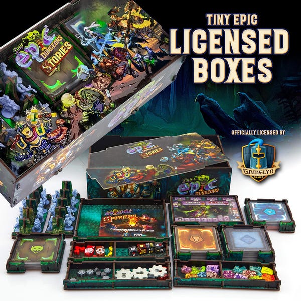 Caja de almacenamiento Tiny Epic Dungeons UV