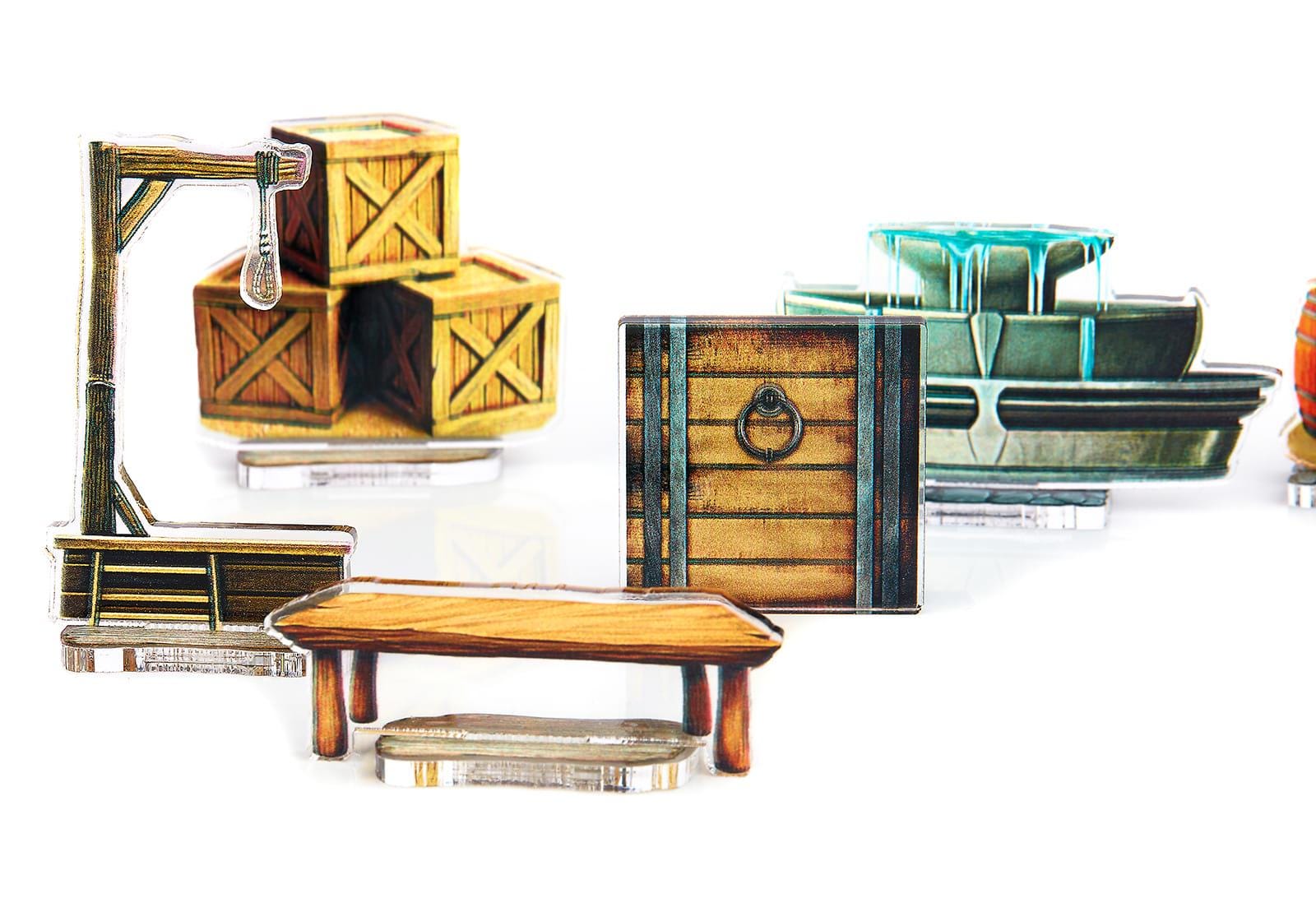 Set of Acrylic Miniature Standees Tavern for RPG and Wargaiming - Etsy