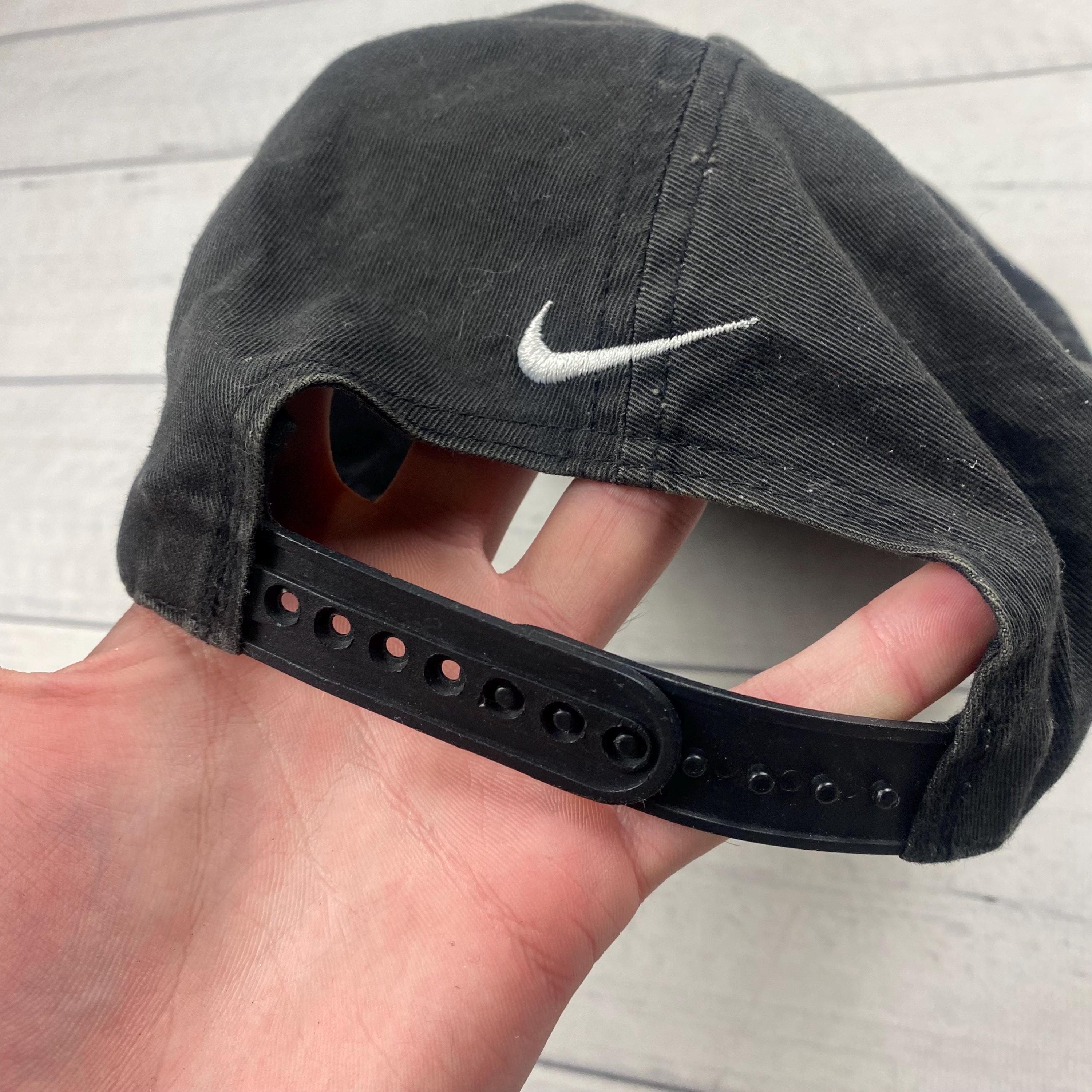 Nike Big Logo Just Do It Swoosh Vintage Red Label Cap Hat 90's - Etsy
