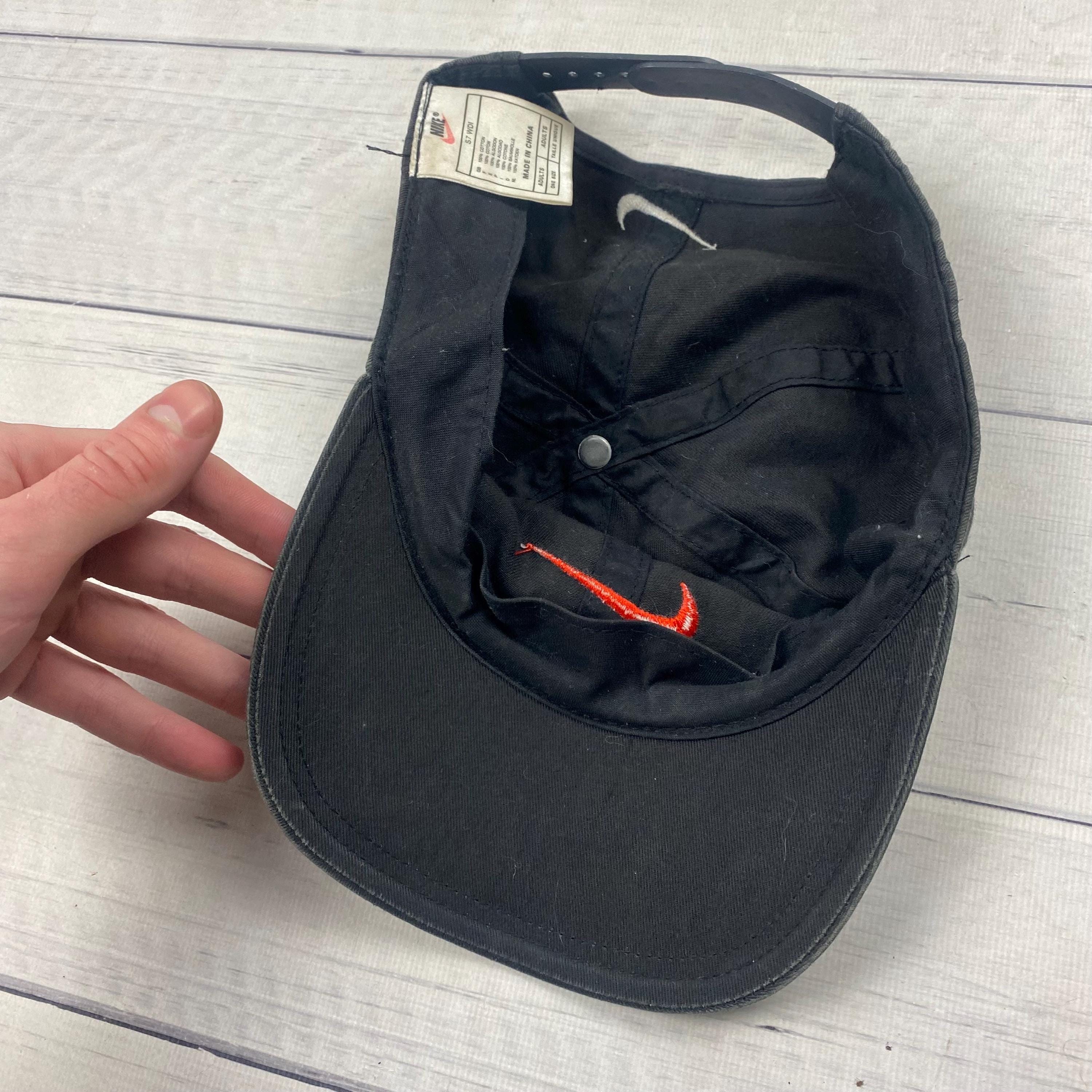 Nike Big Logo Just Do It Swoosh Vintage Red Label Cap Hat 90's - Etsy